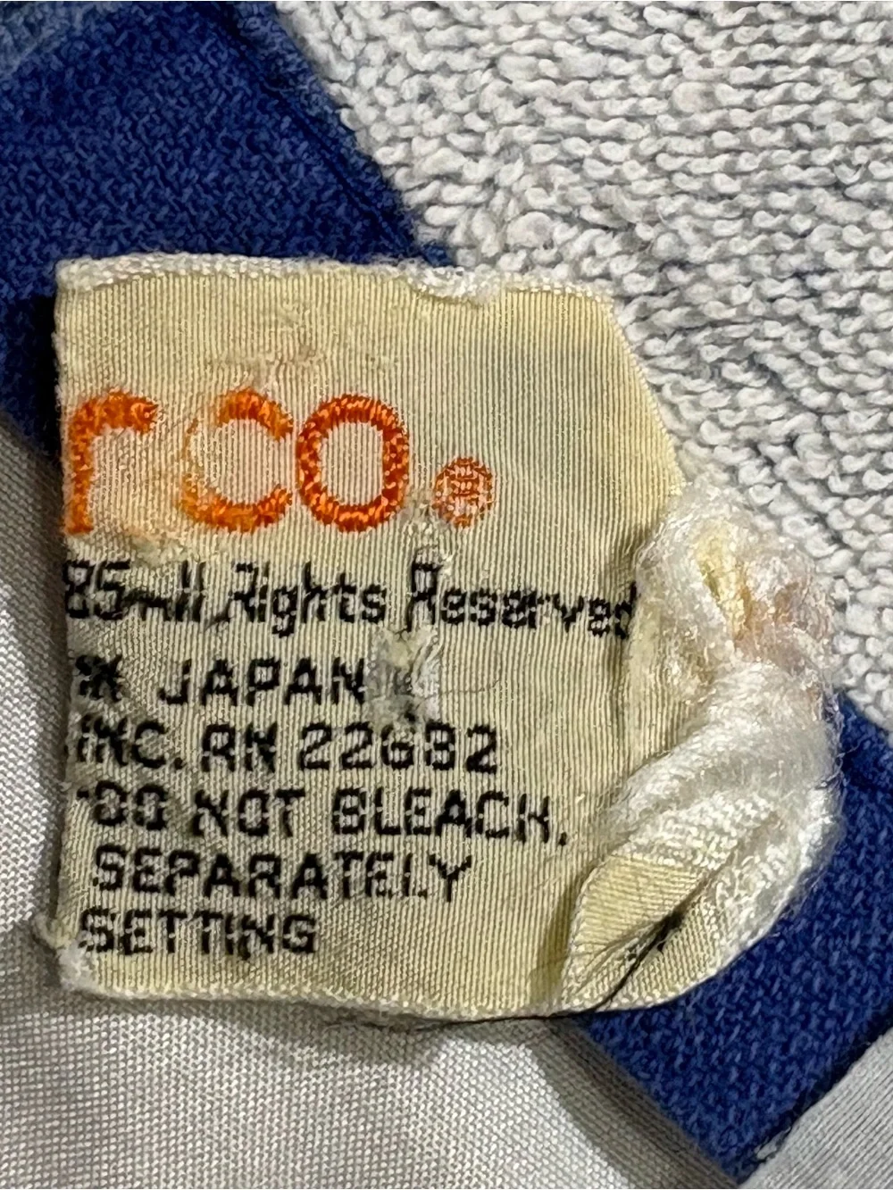 He-Man Masters of the Universe Beach Blue Towel Made in Japan Vtg 1985 RARE
